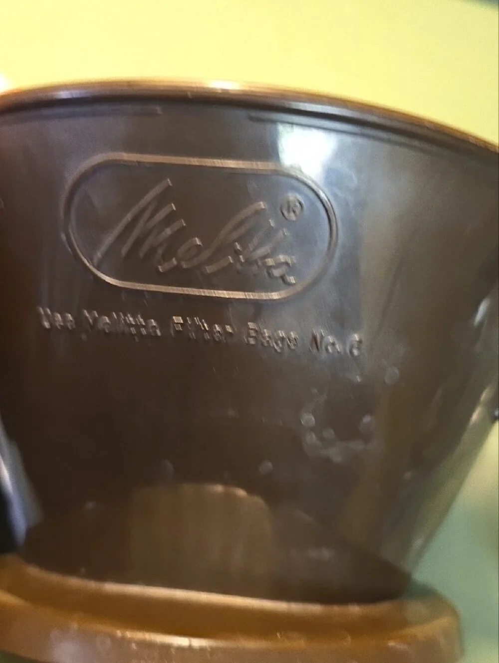Vintage Melitta Pour Over Cone Filter Cup Coffee Maker With Glass Carafe And Top
